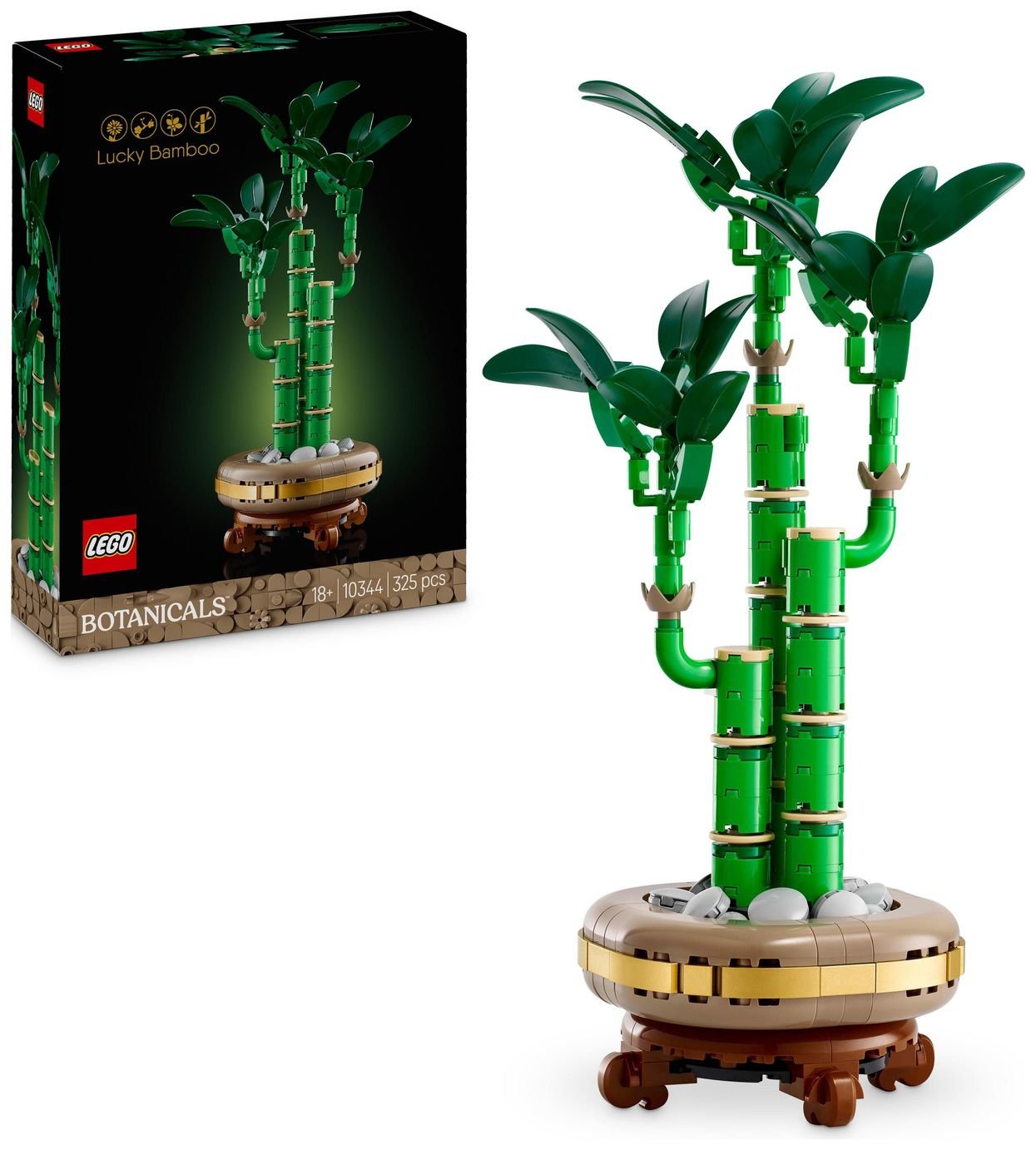 LEGO Botanicals Lucky Bamboo Artificial Fake Plant Set 10344