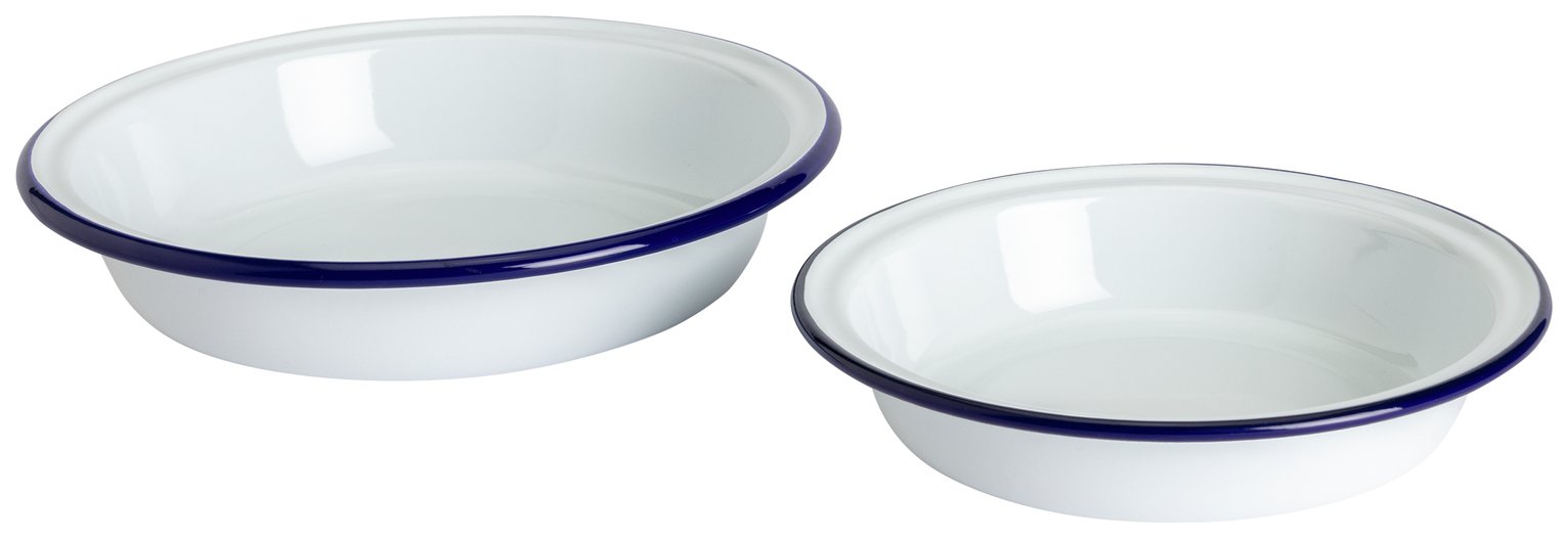 Buy Habitat Enamel Set of Pie Dishes Oven and casserole dishes