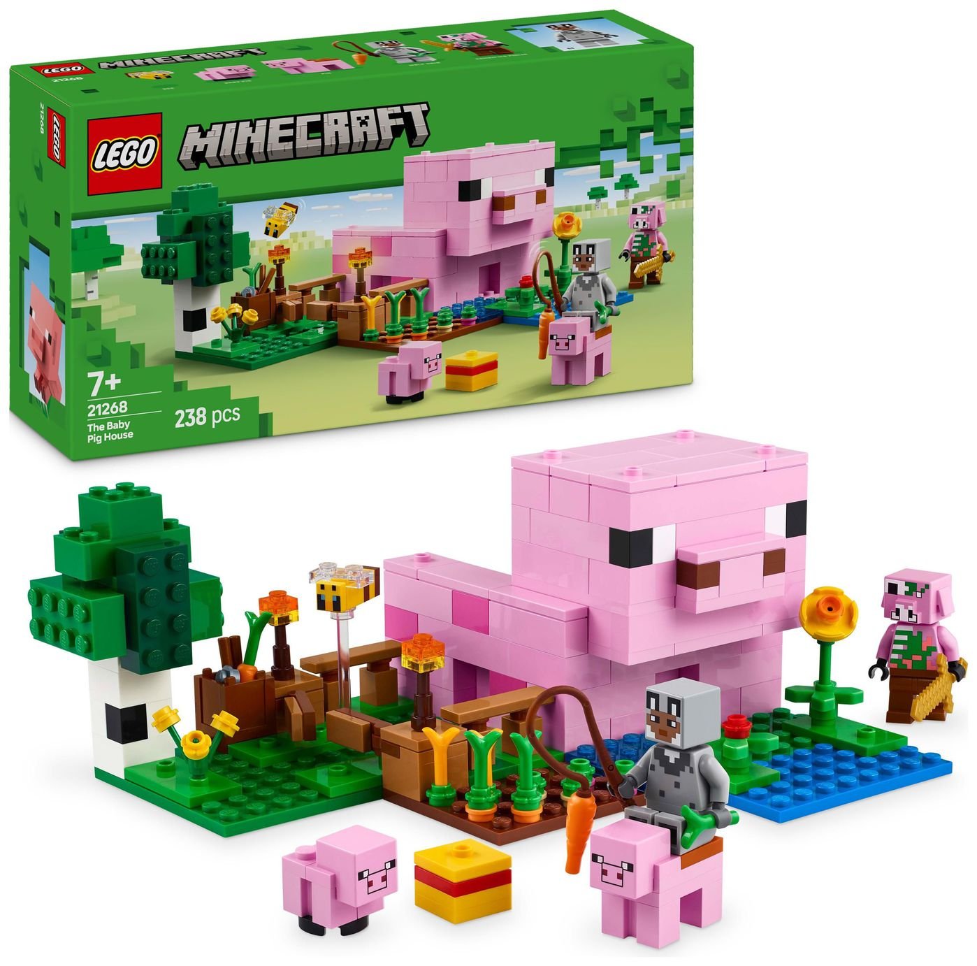 LEGO Minecraft The Baby Pig House with Animal Toys 21268