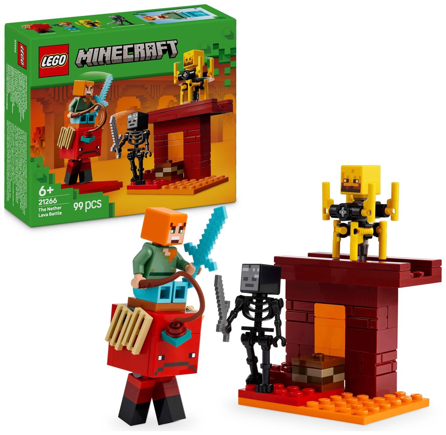 LEGO Minecraft Gift The Nether Lava Battle 21266