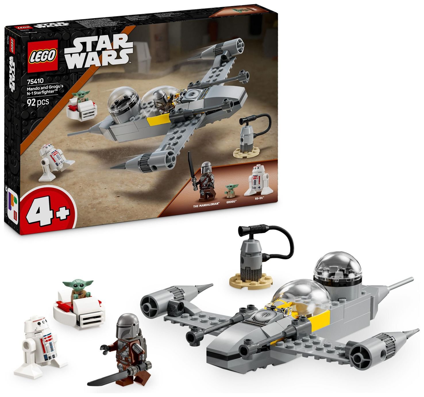 LEGO Star Wars Mando and Grogu's N-1 Starfighter Set 75410