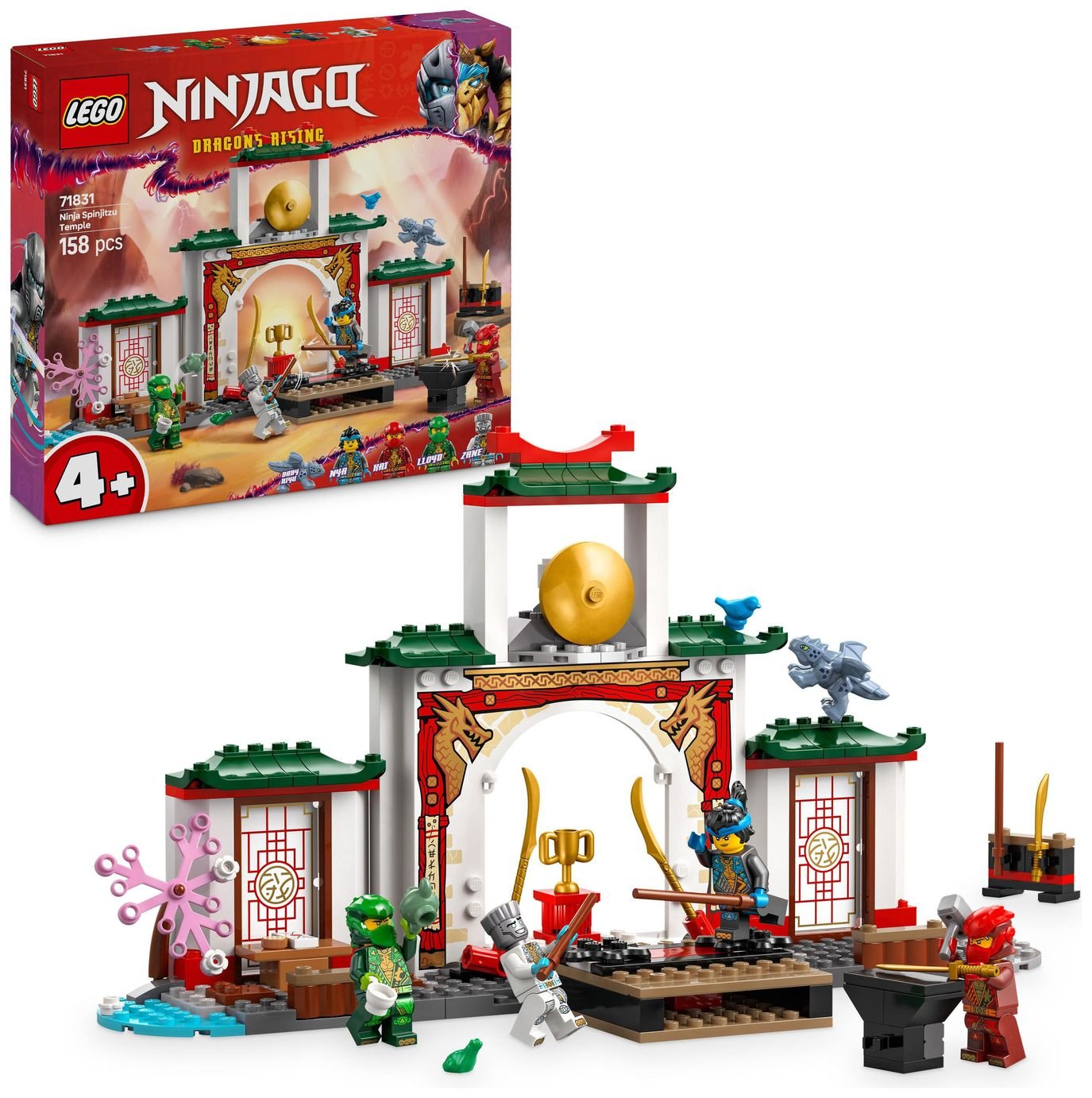 LEGO NINJAGO Ninja Spinjitzu Temple with Toy Dragon 71831