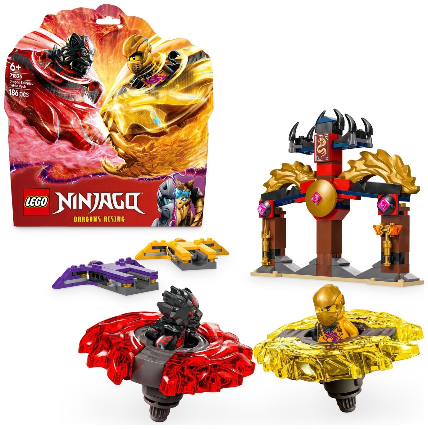 LEGO NINJAGO Dragon Spinjitzu Battle Pack Building Toy 71826