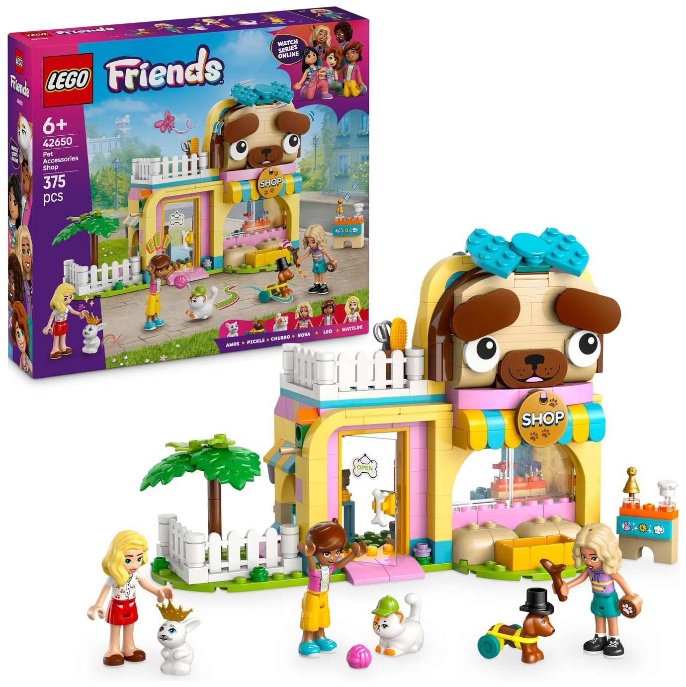 LEGO Friends Pet Accessories Shop Set & Animal Figures 42650