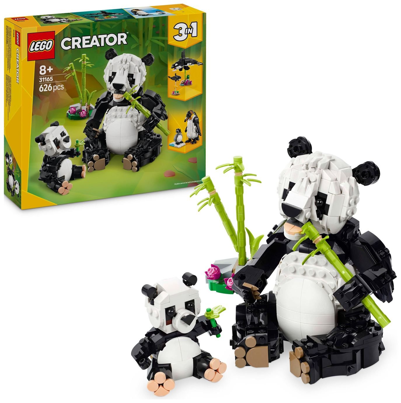 LEGO Creator 3in1 Wild Animals: Panda Family Toy Set 31165