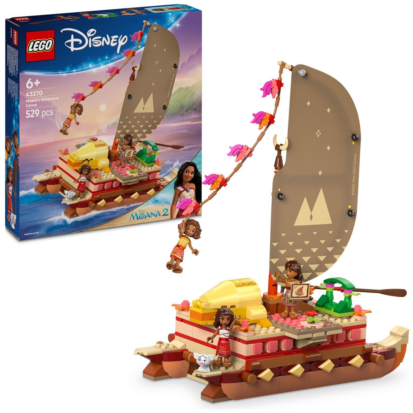 LEGO Disney Princess Moana's Adventure Canoe Set 43270