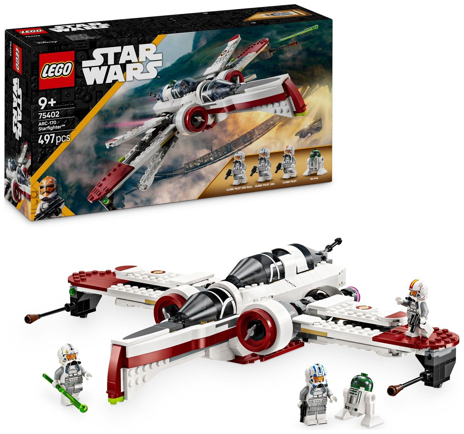 LEGO Star Wars ARC-170 Starfighter Building Toy Set 75402