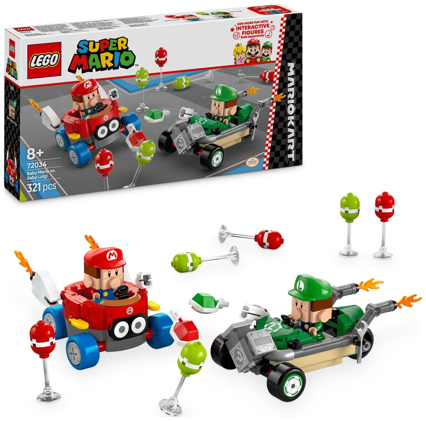 LEGO Super Mario Kart – Baby Mario vs. Baby Luigi 72034