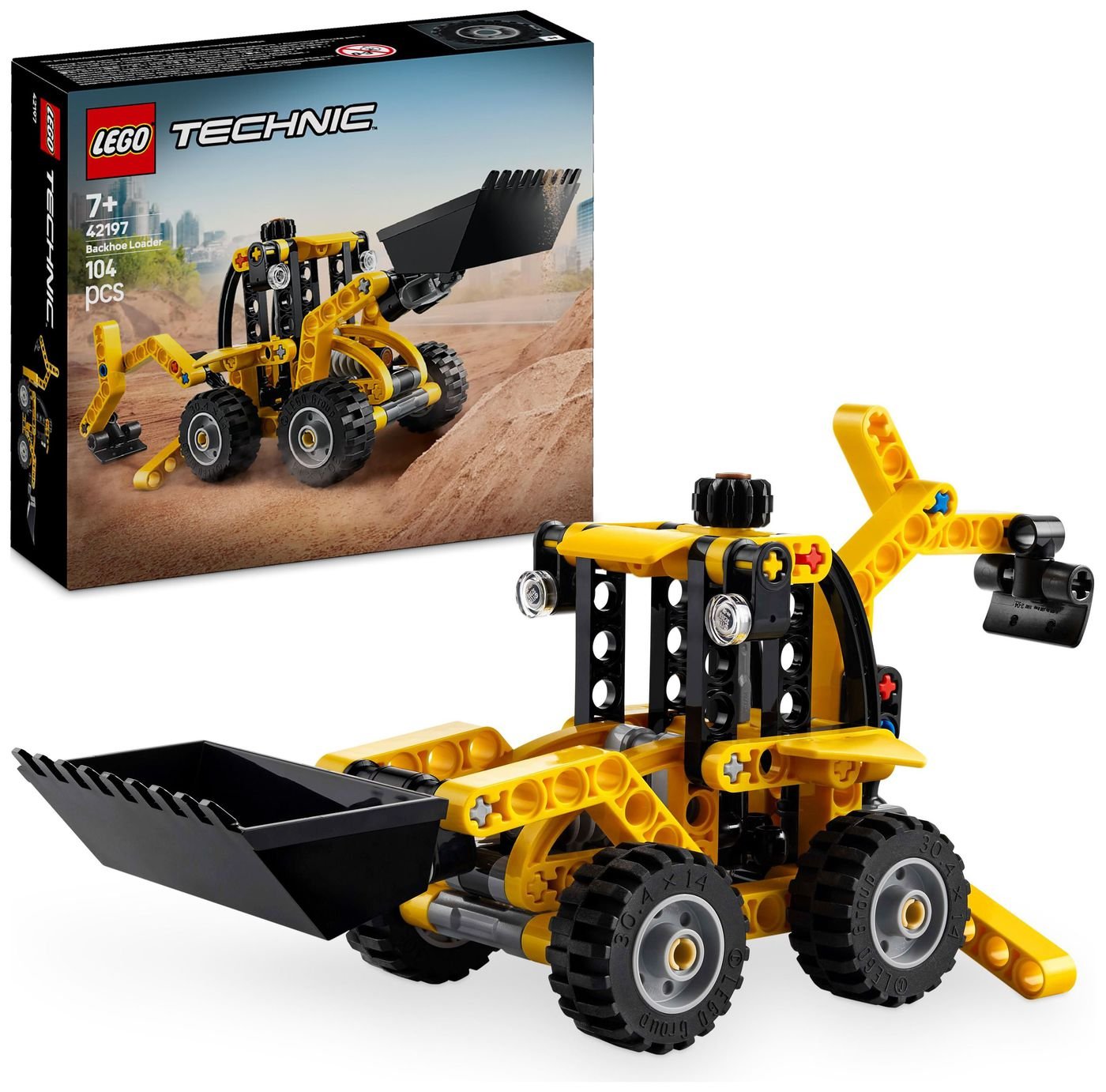 LEGO Technic Backhoe Loader Construction Vehicle Toy 42197