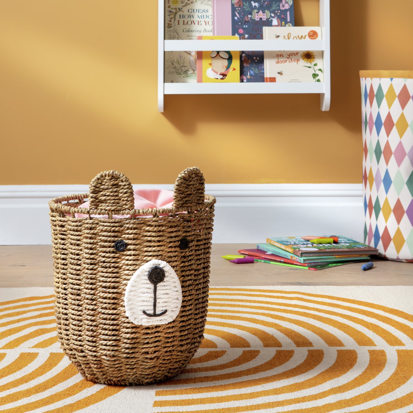 Argos Home 26 Litre Sea Grass Laundry Basket - Natural