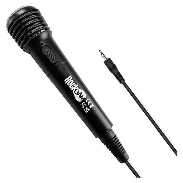 Buy RockJam RJKEM01 BK Wired Keyboard Microphone Black Karaoke microphones Argos