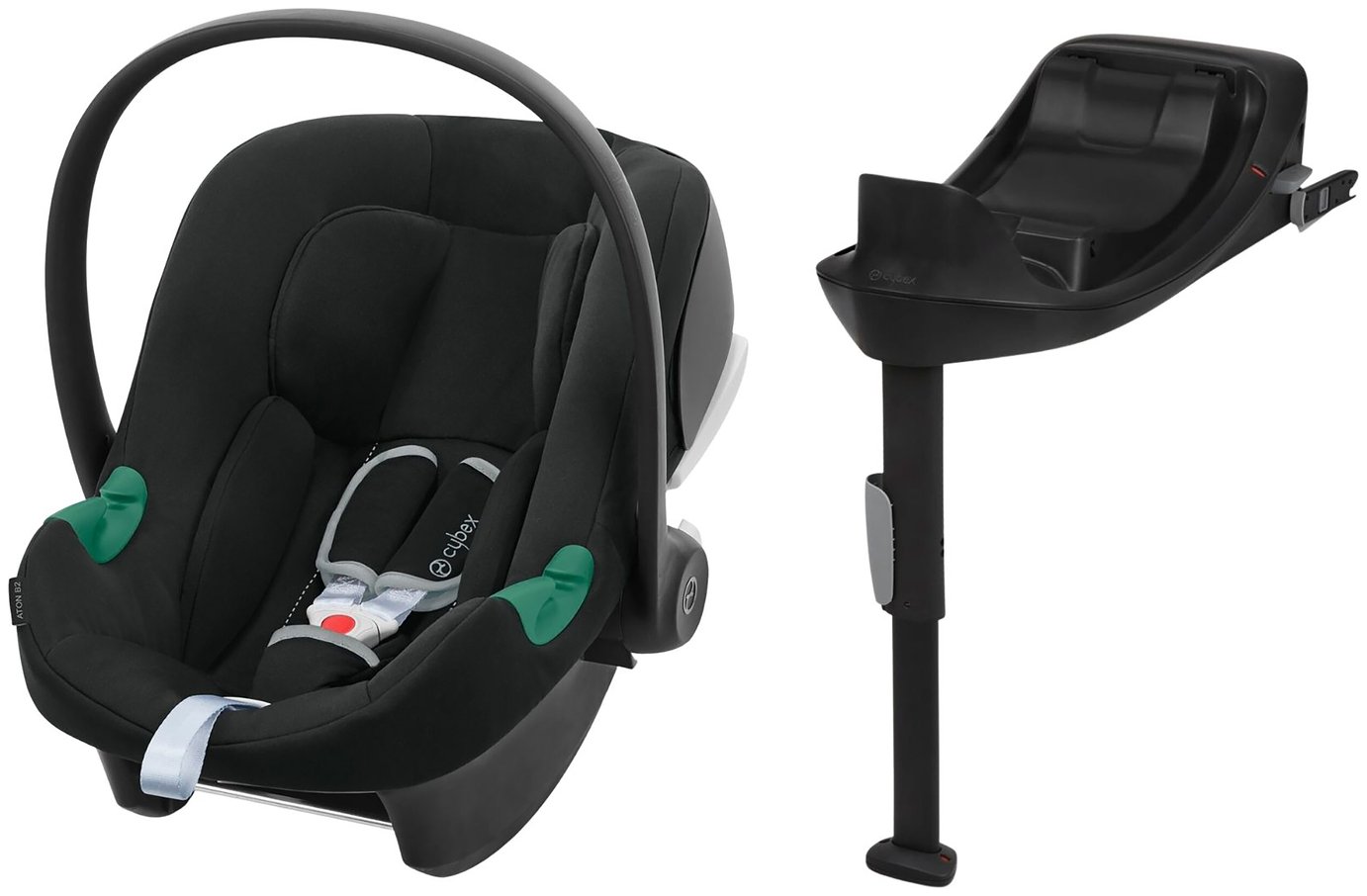Cybex Aton B2 R129 Infant Carrier & Car Seat Base - Black