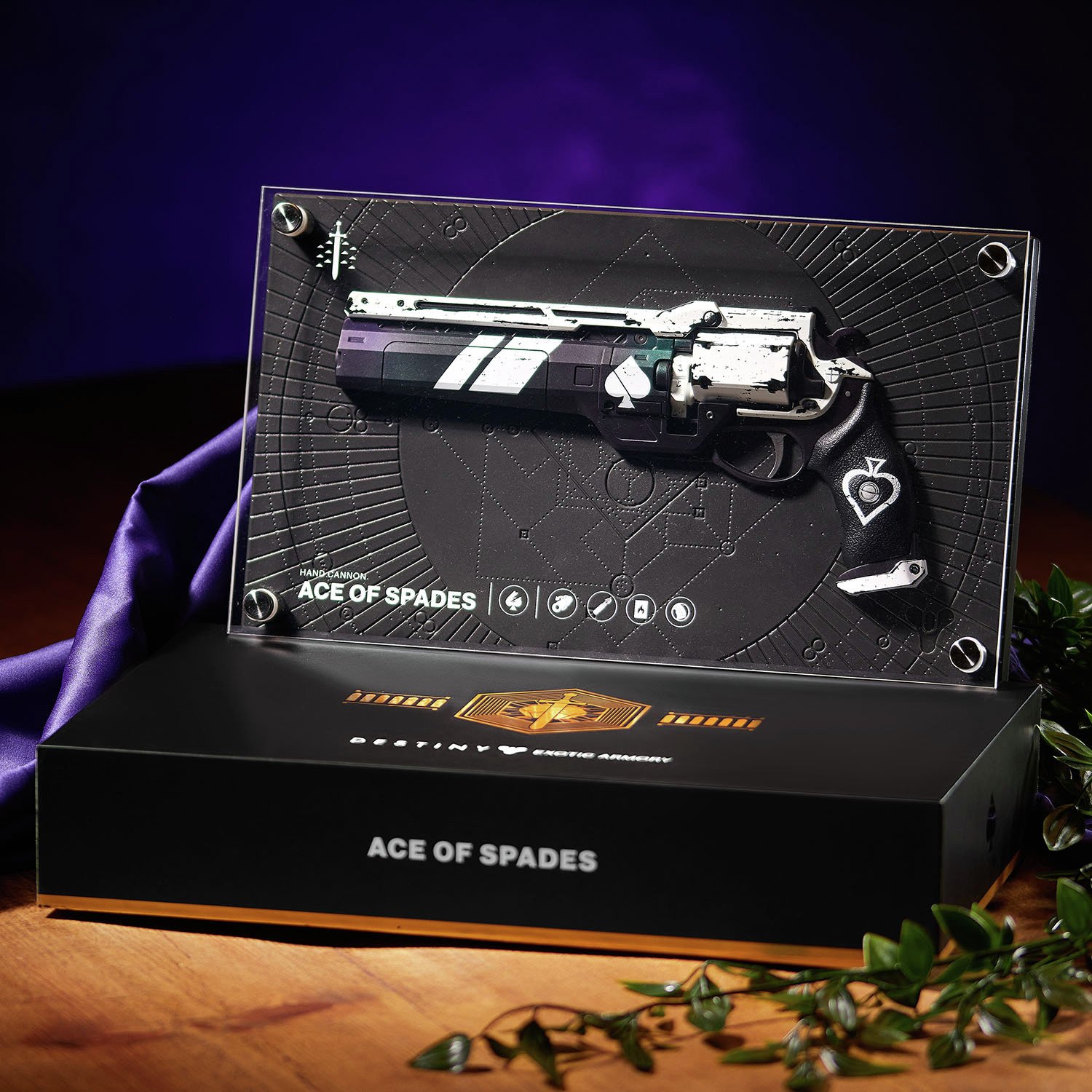 Destiny Exotic Armory Coll: Ace of Spades Replica Plaque