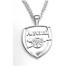 Silver Plated Arsenal Pendant and Chain.