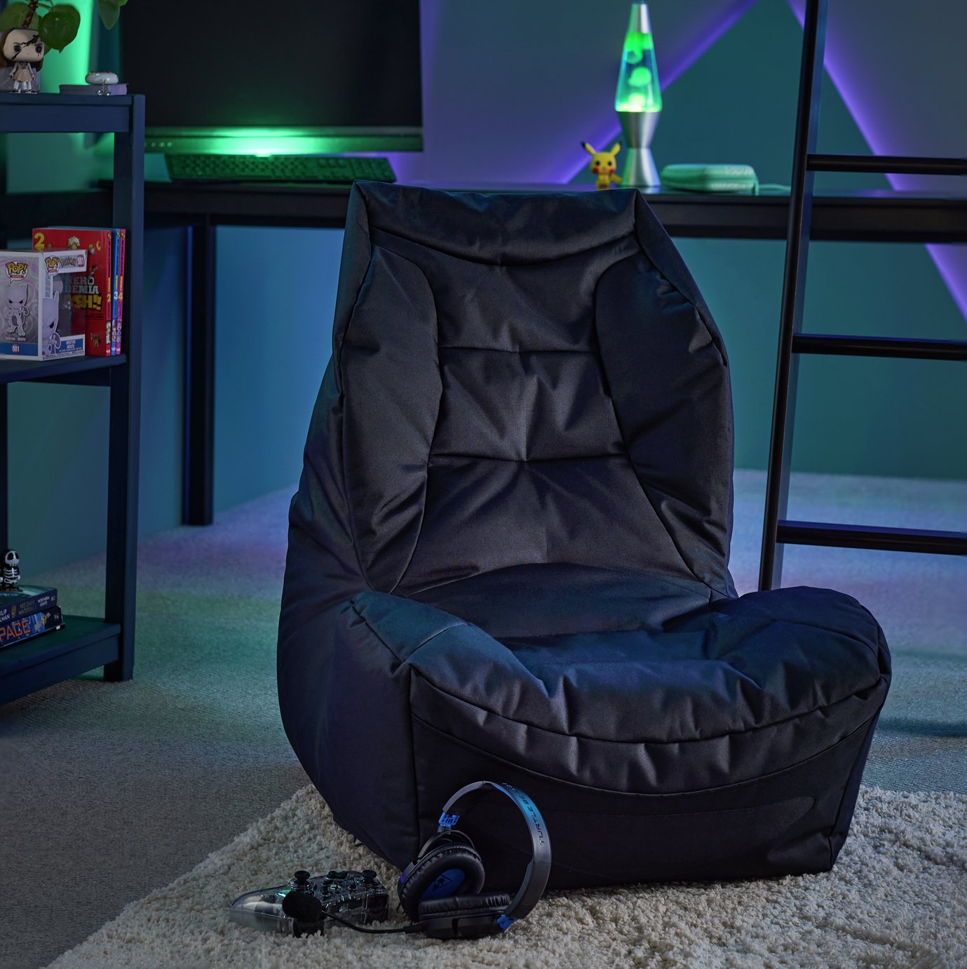 Kaikoo Teen Gaming Bean Bag - Black