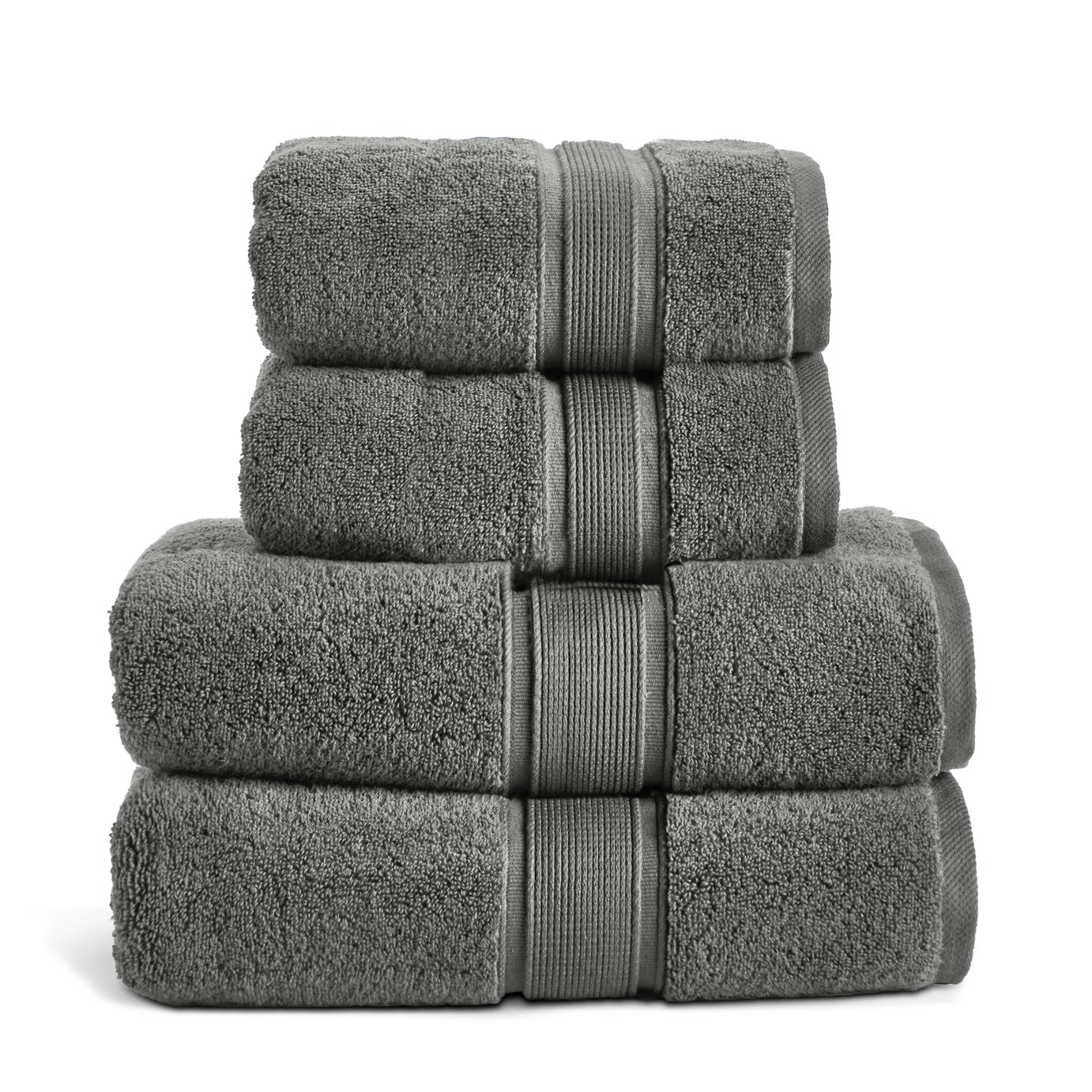 Habitat Supersoft 4 Piece Towel Bale - Slate
