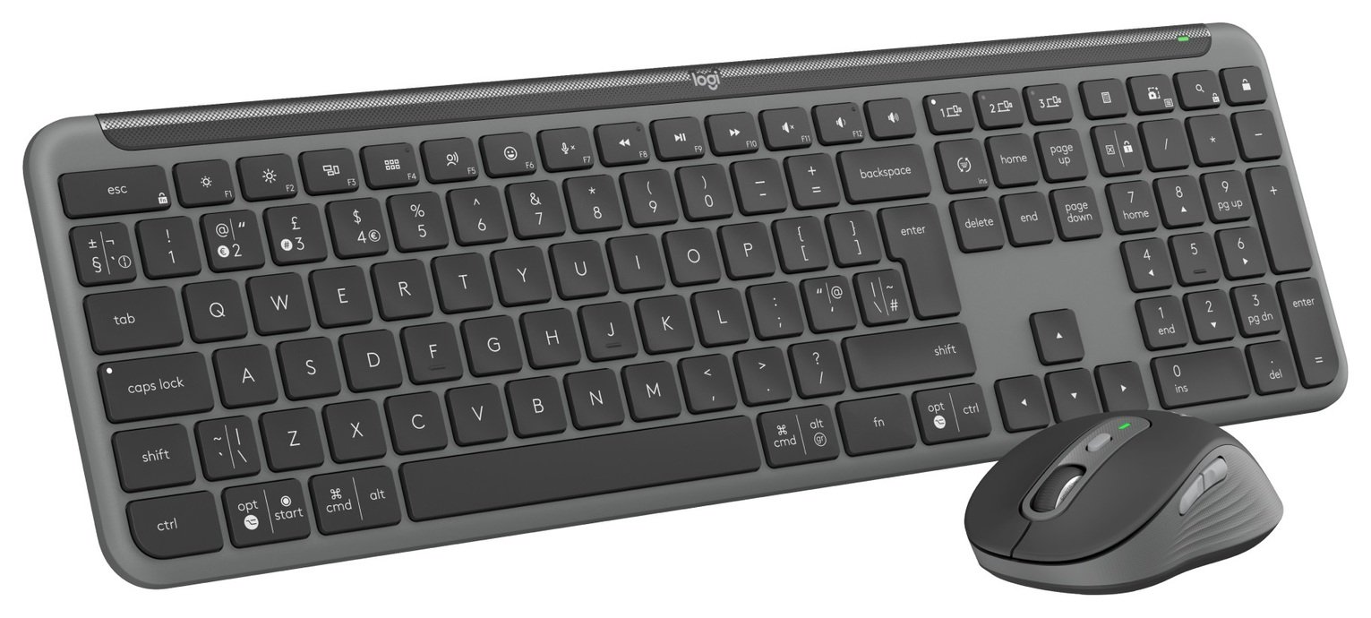 Logitech MK950 Signature Slim Keyboard and Mouse - Graphite