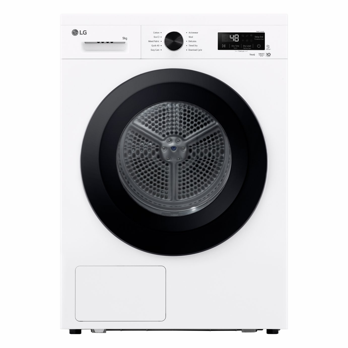 LG RHX1009NWK 9KG Heat Pump Tumble Dryer - White