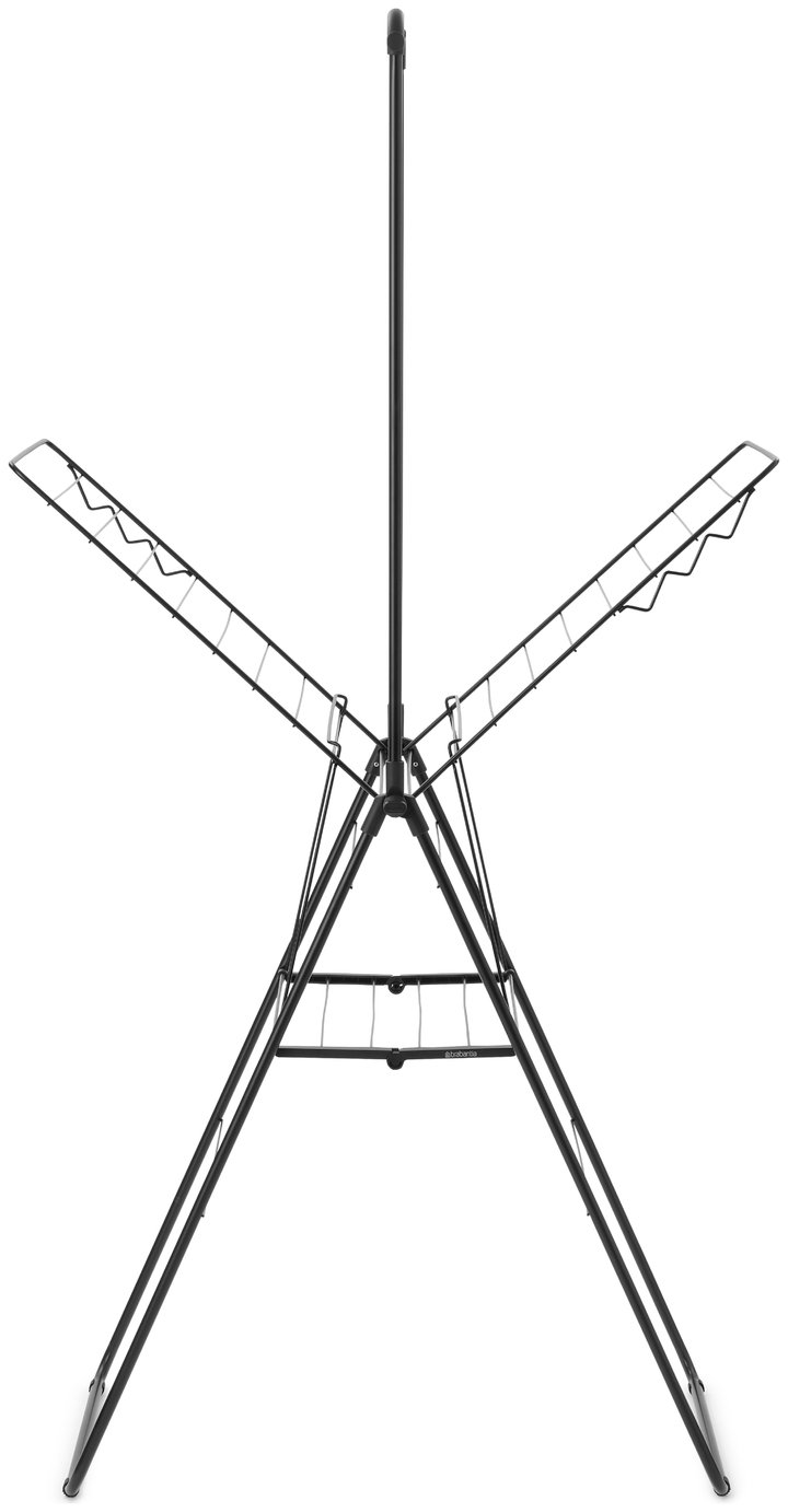 Brabantia 20m Hang On Clothes Airer with Rod - Black