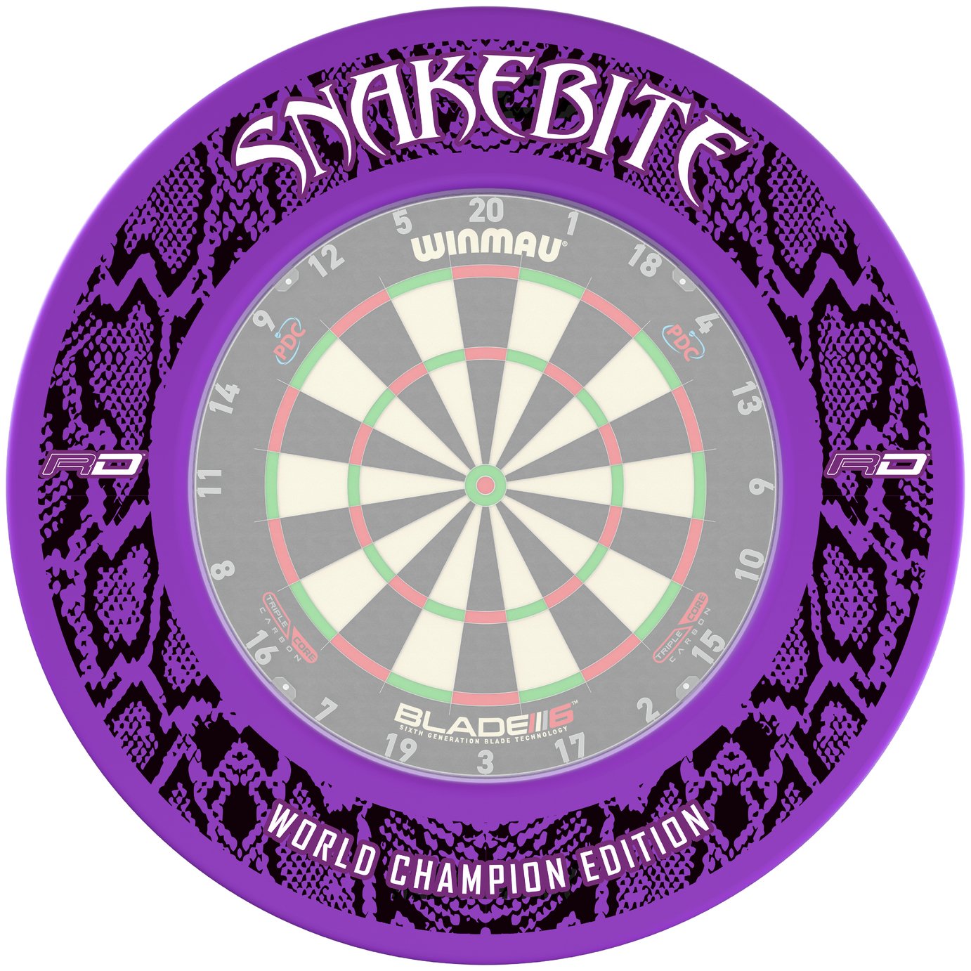Red Dragon Peter Wright Snakebite Dartboard Surround