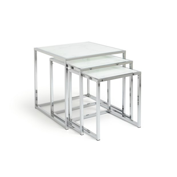 Marble nest of tables home deals bargains