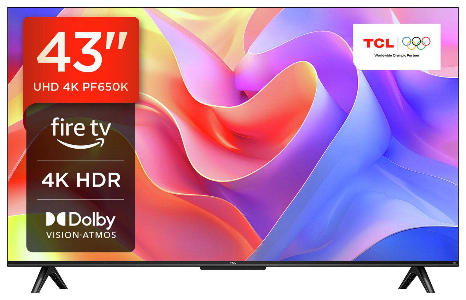 TCL 43 Inch 43PF650K Smart 4K UHD HDR LED Freely TV
