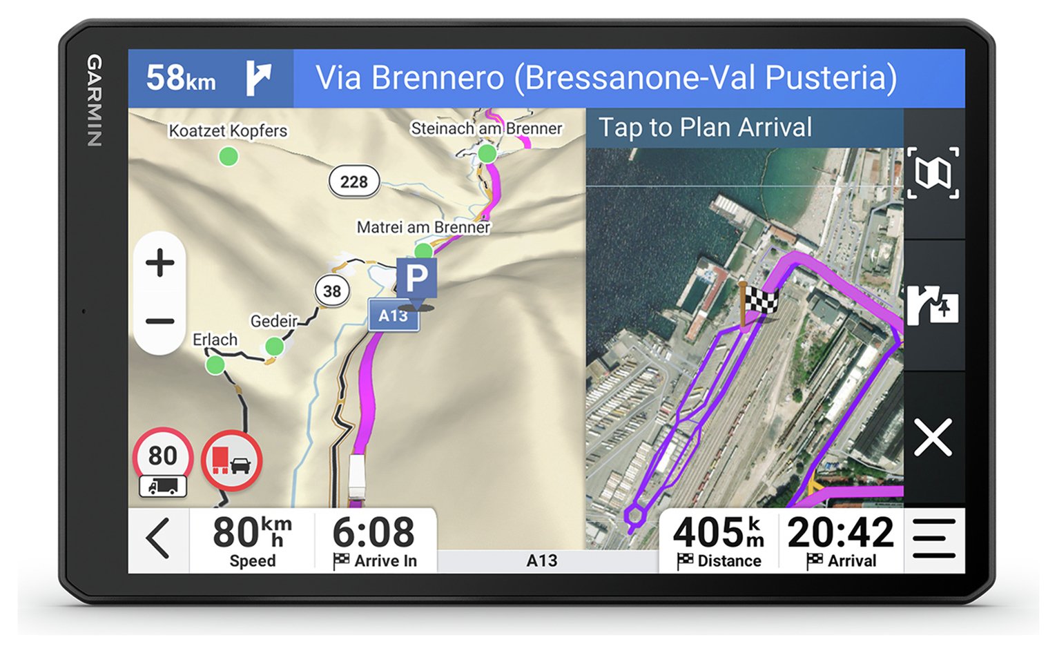Garmin dezl LGV720 GPS Truck Sat Nav