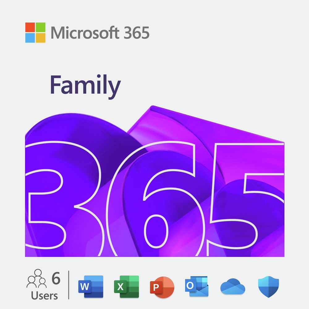 Microsoft 365 Family 1 Year, 6 Users