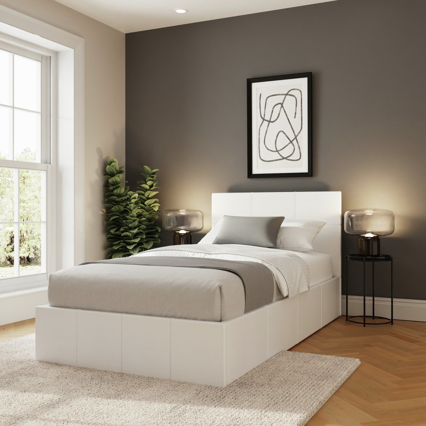 GFW End Lift Ottoman Bed With Mattress