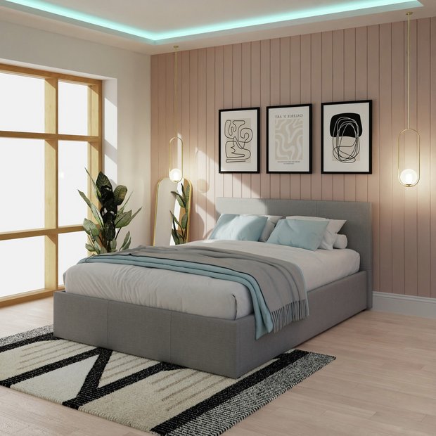 Argos double storage bed discount