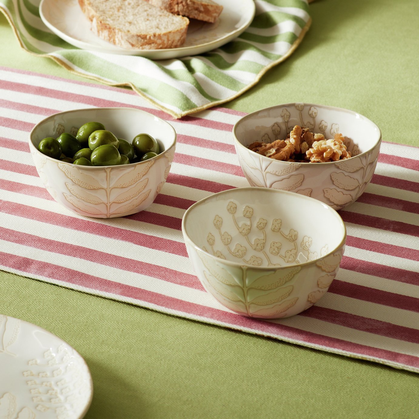 Habitat x Sanderson & National Trust Bellis Nibble Bowls 3pk