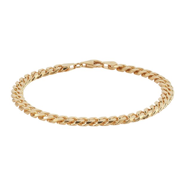 Revere men's gold colour stainless steel curb on sale chain