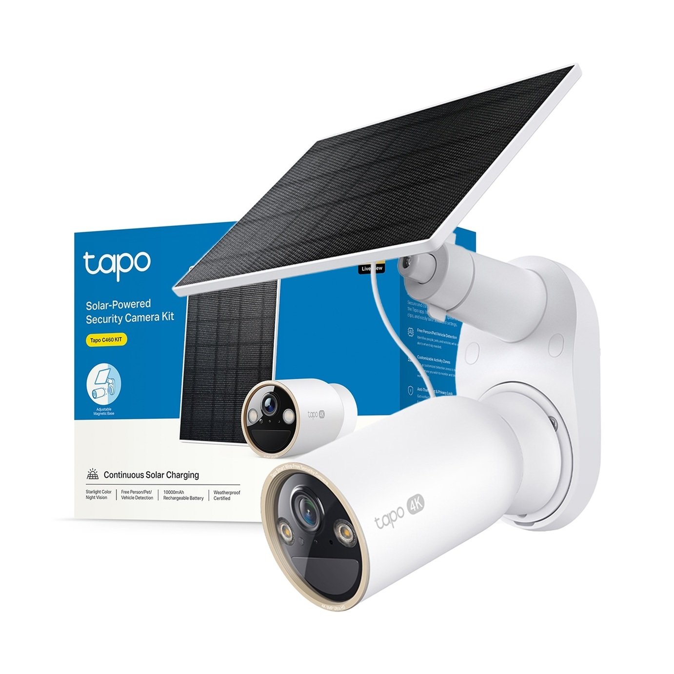 Tapo C460 KIT 4K Solar Powered Outdoor Security Camera Kit