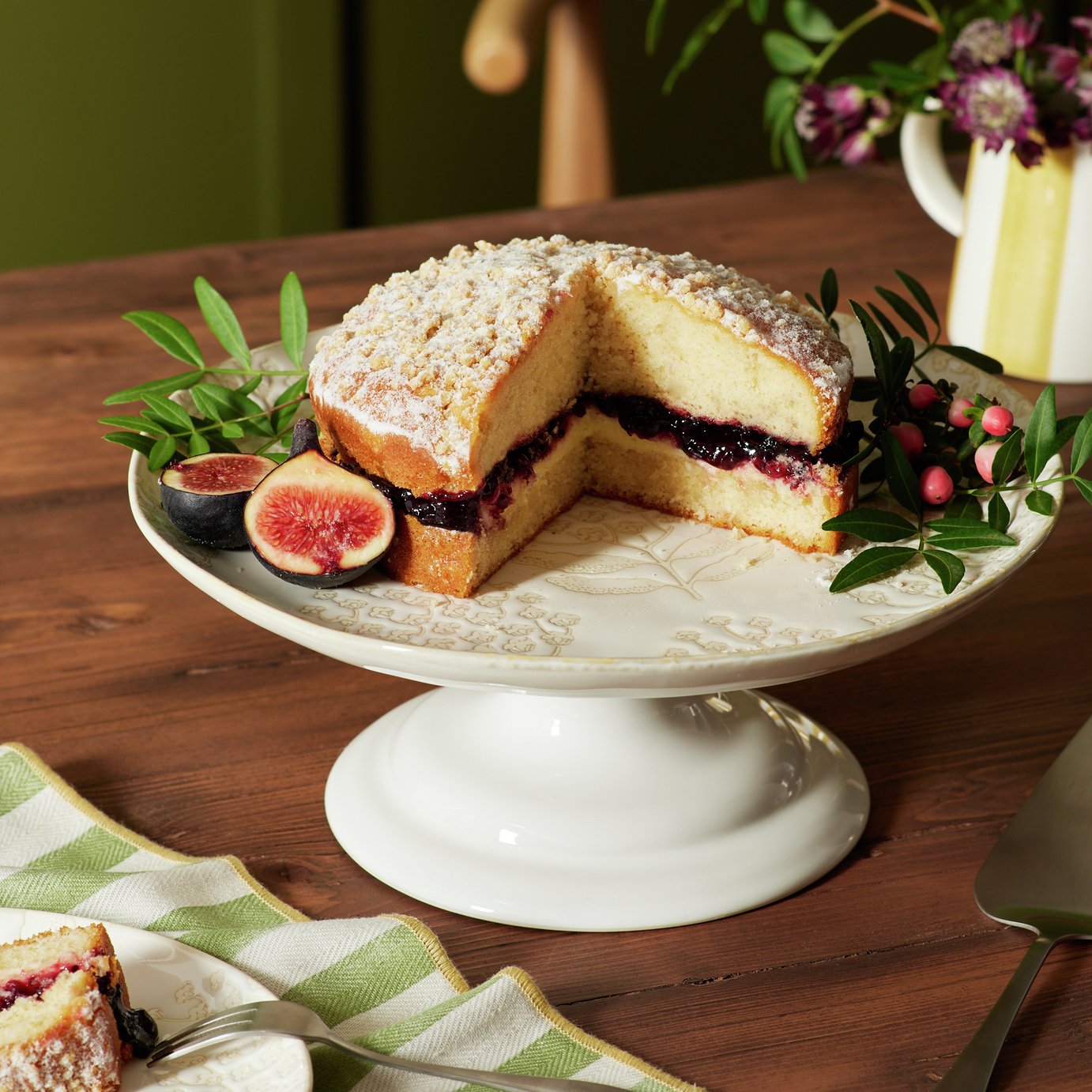 Habitat x Sanderson & National Trust Bellis Cake Stand