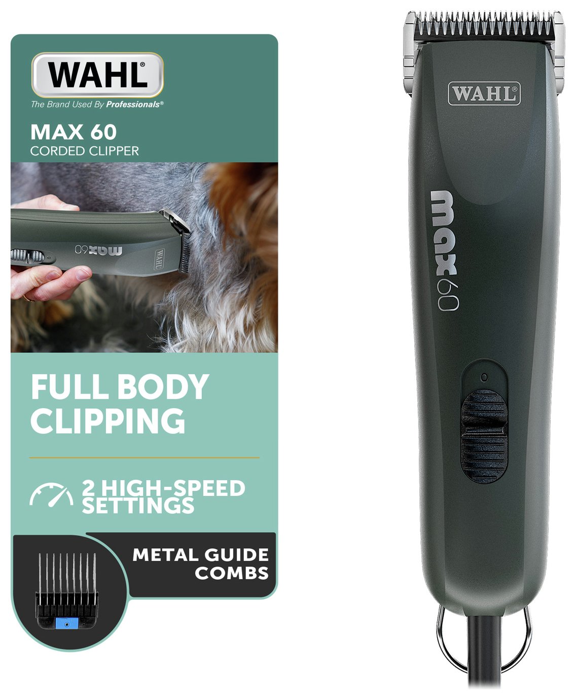 Wahl Max 60 Brushless DC Rotary Motor Dog Clipper Kit