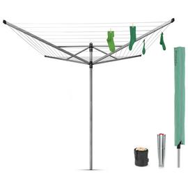 Brabantia 50m Lift-O-Matic Washing Line with Ground Spike