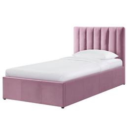 Habitat Pandora Single Ottoman Fabric Bed Frame - Pink
