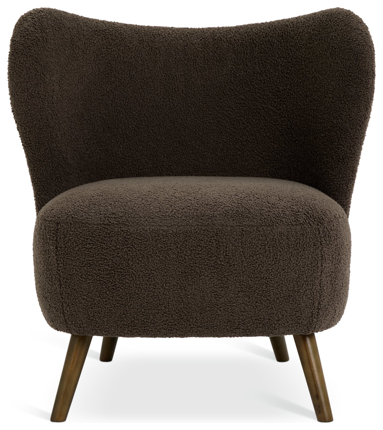 Habitat Cory Boucle Accent Chair - Brown