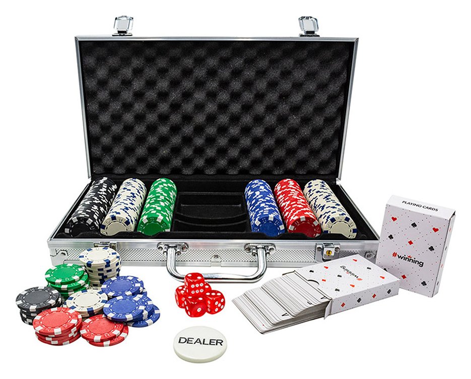 Menkind 300 Chips Piece Poker Set