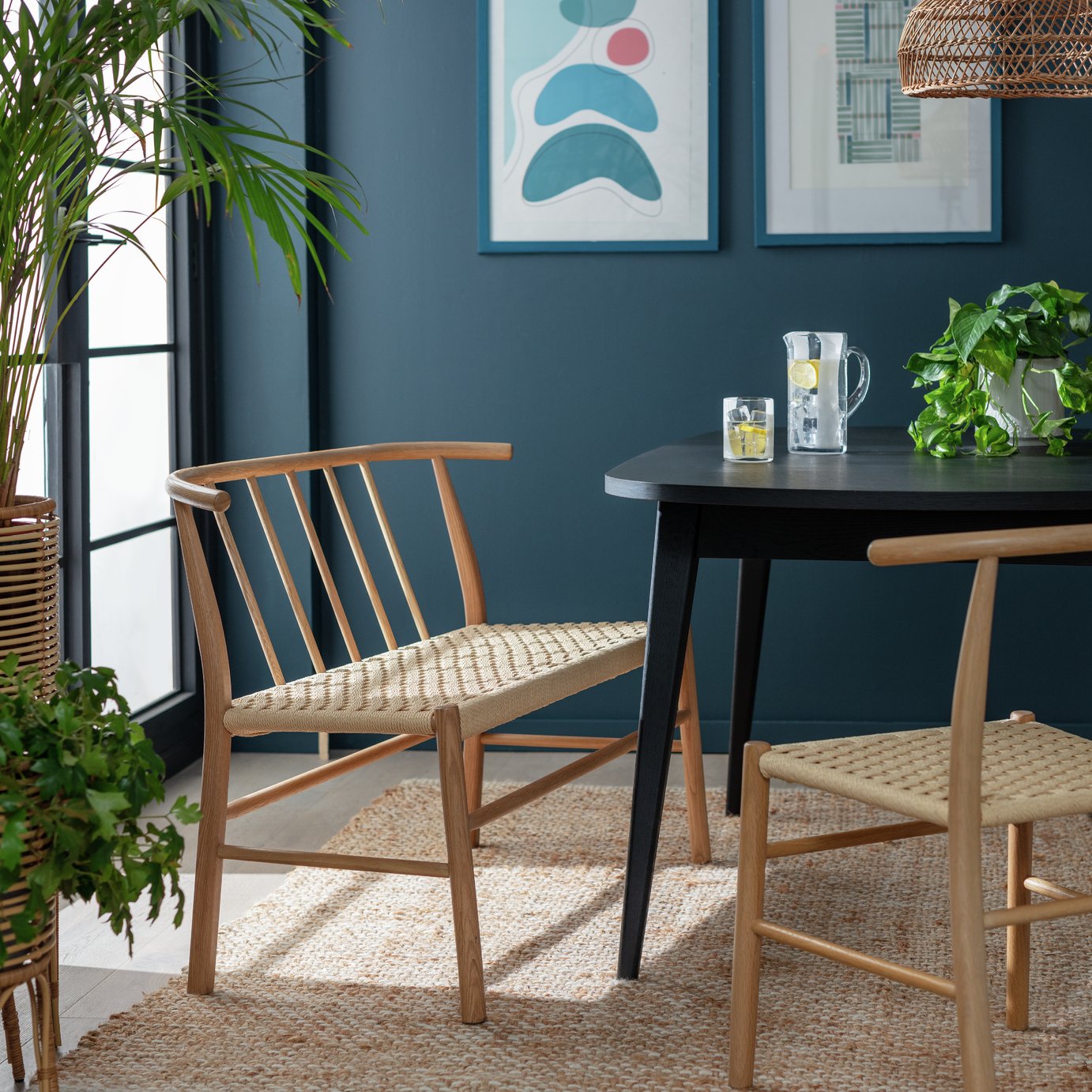 Habitat Scottie Solid Oak Dining Bench