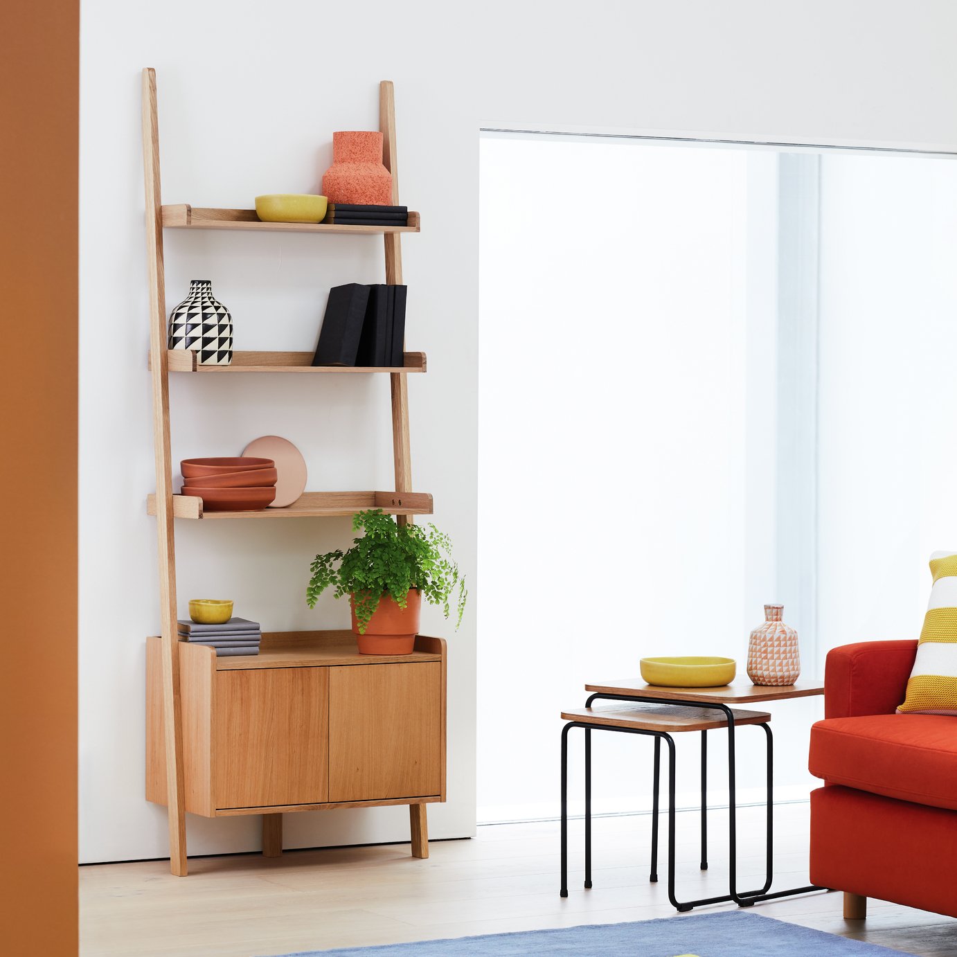 Habitat Jessie 2 Door Ladder Shelf 