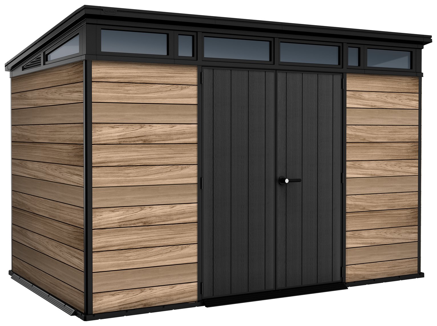 Keter Signature Oak Pent Shed - 11 x 7ft