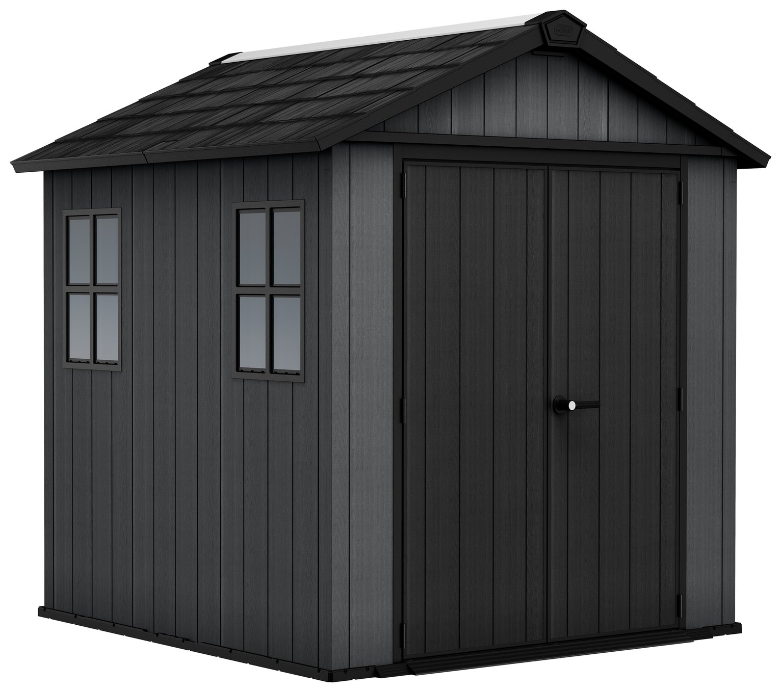 Keter Newton Plus Apex Outdoor Storage Shed 7.5x7ft - Grey