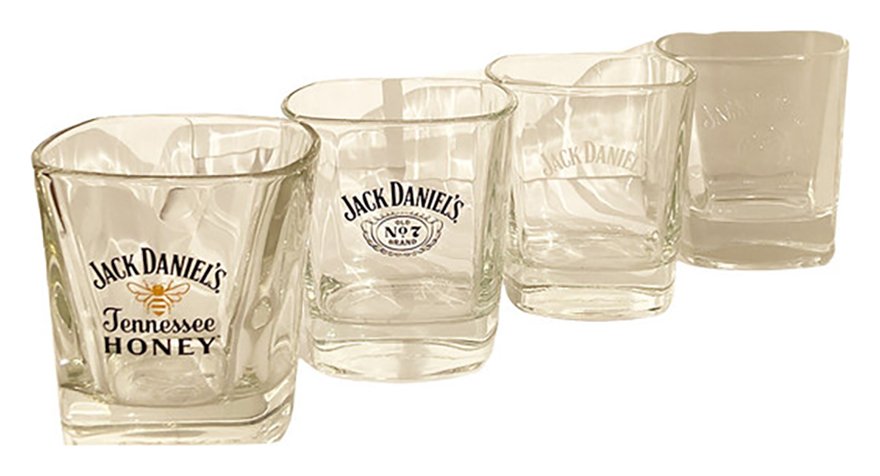 Menkind Jack Daniels Set Of 4 Tumbler Glasses