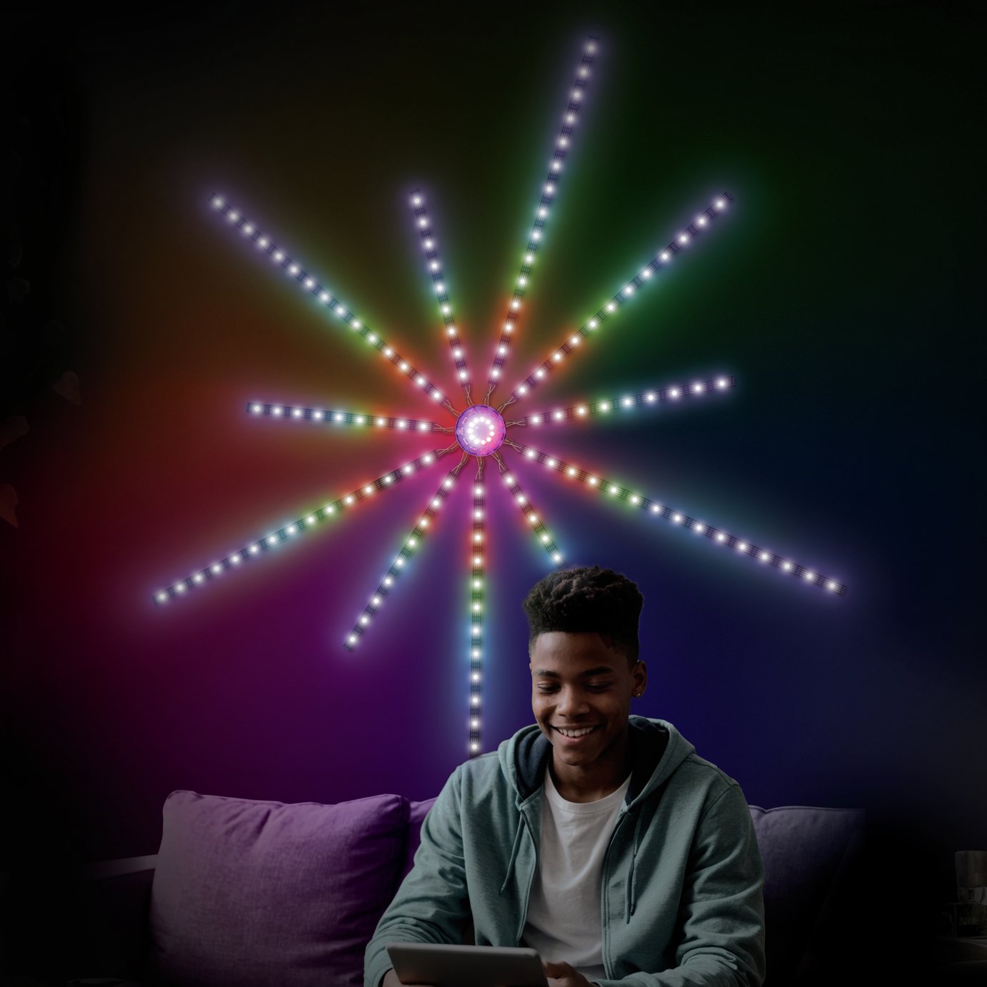 Menkind RED5 LED Firework Light