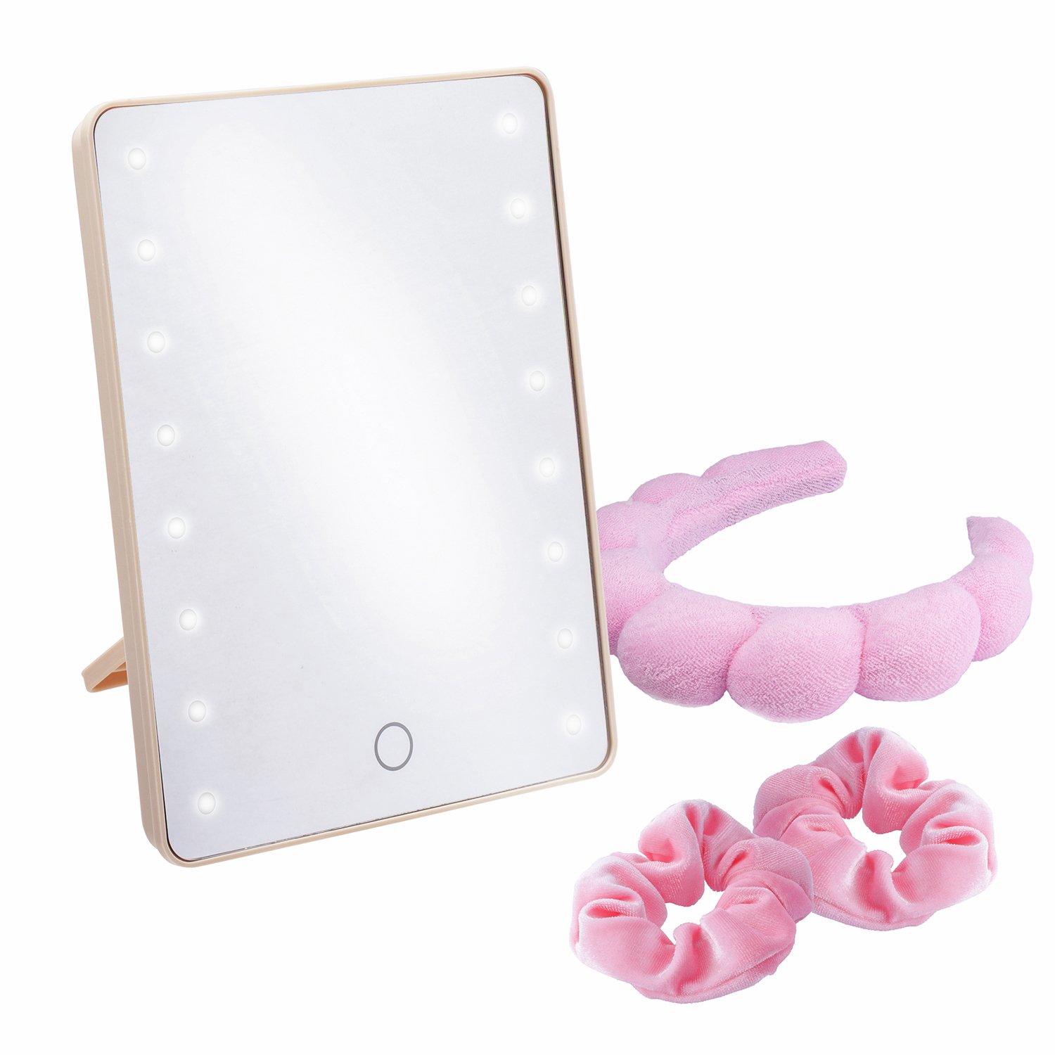 Sensio LED Mirror and Hair Accessory Gift Set