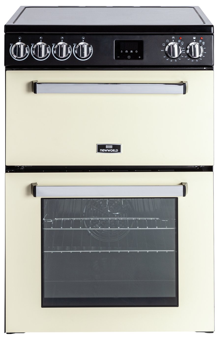 cream freestanding electric cooker