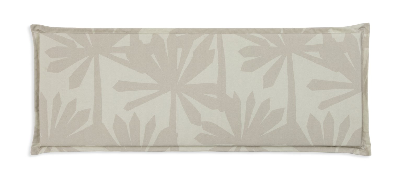 Habitat Palm Leaf Garden Bench Cushion - Grey