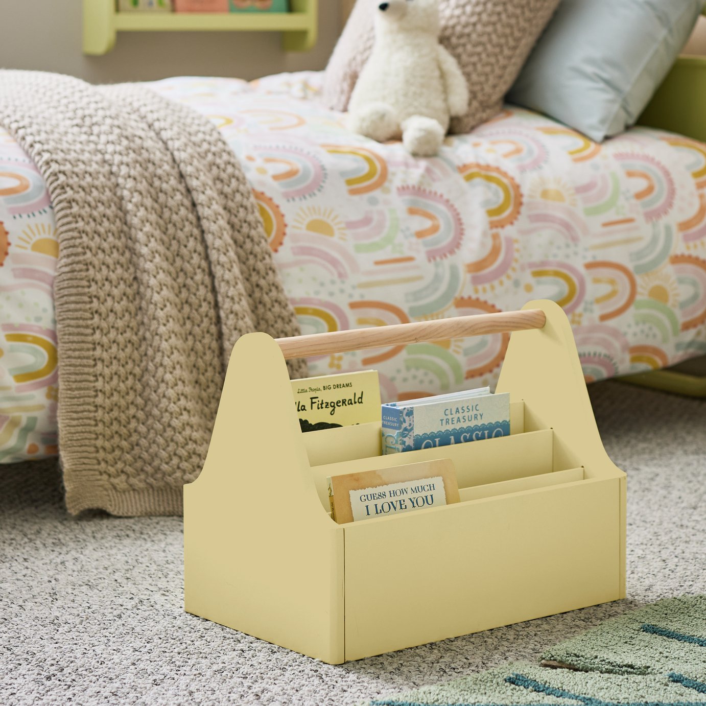 Habitat Kids Maia Book Storage Box - Yellow
