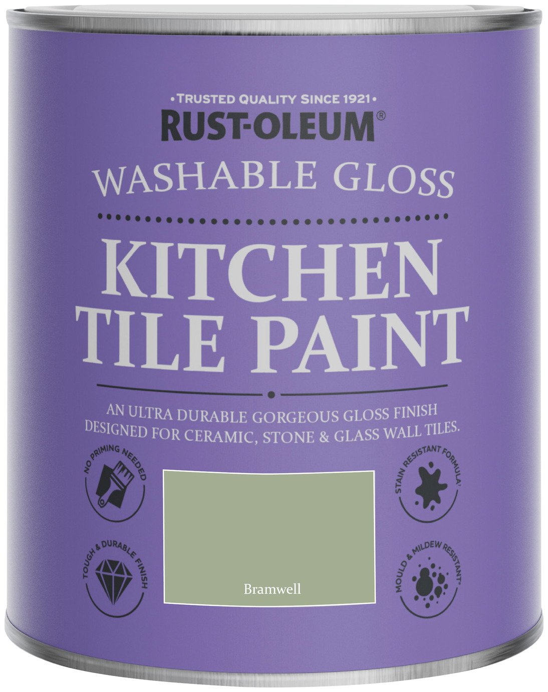 Rust-Oleum Kitchen Tile Gloss Paint 750ml - Bramwell